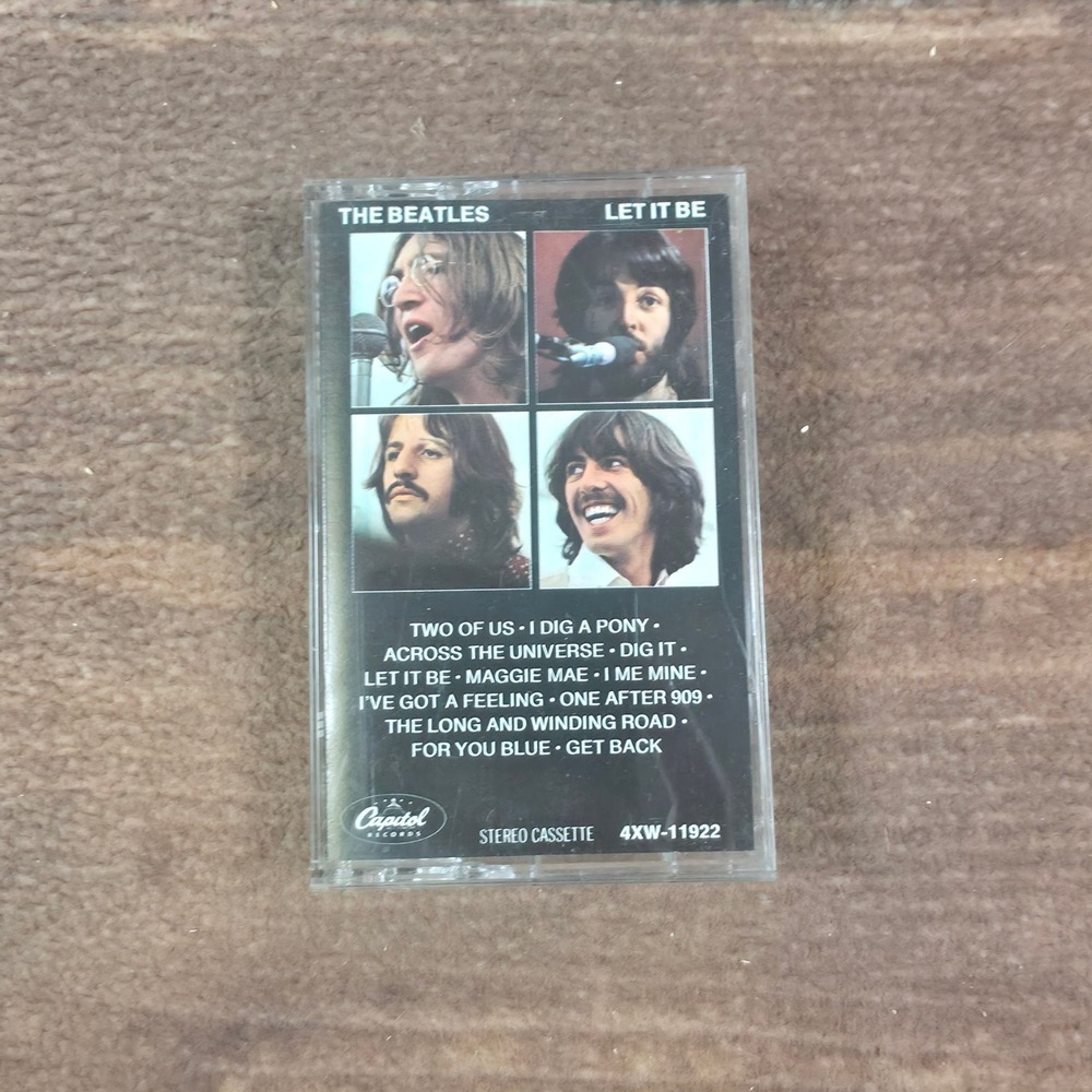 The Beatles Let It Be Cassette Tape OS Clear Good 4XW-11922 Capitol Records